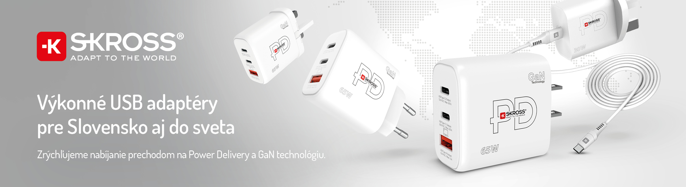 Výkonné USB adaptéry