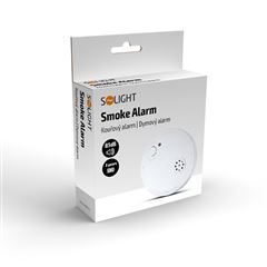 Solight detektor dymu + alarm, 85dB, biely + 9V batéria