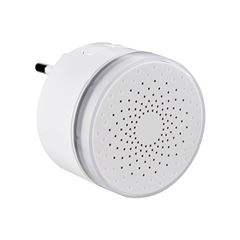 Solight bezdrôtový mini zvonček, do zásuvky, 180m, biely, learning code