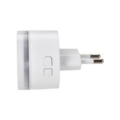 Solight bezdrôtový mini zvonček, do zásuvky, 180m, biely, learning code