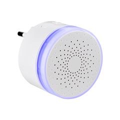 Solight bezdrôtový mini zvonček, do zásuvky, 180m, biely, learning code