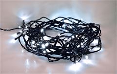 Solight LED vonkajšia vánočná reťaz, 200 LED, 20m, prívod 5m, 8 funkcií, časovač, IP44, studená biela