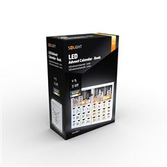 Solight LED adventný kalendár - kniha, 8x LED, 40x30cm, 2x AAA