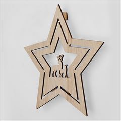 Solight LED nástenná dekorácia vianočná hviezda, 24x LED, 2x AA