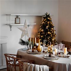 Solight LED vianočná hviezda stolná, 10x LED, 3x AA