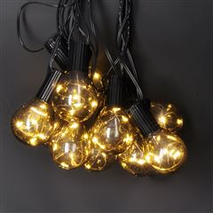 Solight vonkajšia reťaz s dekoratívnym LED žiarovkami, 10x micro LED žiarovka, 3m, 3xAA