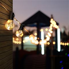 Solight vonkajšia reťaz s dekoratívnym LED žiarovkami, 10x micro LED žiarovka, 3m, 3xAA