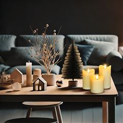 Solight sada LED sviečok z prírodného vosku, 3ks, AAA