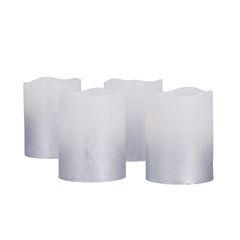 Solight sada LED sviečok s časovačom, 4ks, 6,5cm, batéria CR2032 súčasťou