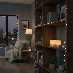 Solight sada LED sviečok s časovačom, 4ks, 6,5cm, batéria CR2032 súčasťou