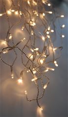 Solight LED vianočné záves, cencúle, 360 LED, 9m x 0,7m, prívod 6m, vonkajšie, teplé biele svetlo