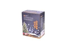 Solight LED vonkajšie cencúle, 50LED, časovač, 8 funkcií, IP44, 3xAA batérie