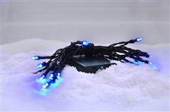 Solight LED vianočná reťaz, 3m, 20xLED, 3x AA, modré svetlo, zelený kábel