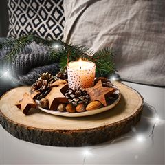 Solight vianočná reťaz strieborná, 100x mini LED, 10m, 3 x AA, studené svetlo