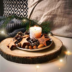 Solight vianočná reťaz medená, 50x mini LED, 5m, 3 x AA, teplé svetlo