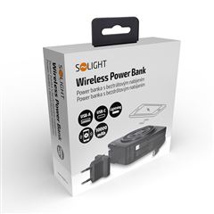 Solight power banka s bezdrôtovým nabíjaním 10.000mAh