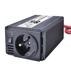 Solight invertor 12V, USB 500mA, kovový, čierny, max. zaťaženie: 200W