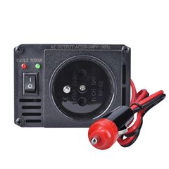Solight invertor 12V, USB 500mA, kovový, čierny, max. zaťaženie: 200W
