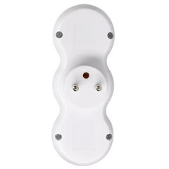 Solight rozbočovač s USB A+C rychlonabíjačkou 20W PD, 2 x 10A, biely