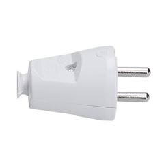Solight zástrčka priama, IP20, biela