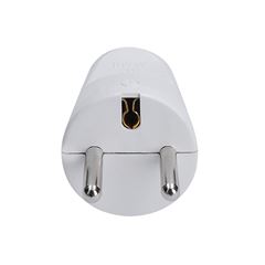 Solight zástrčka priama, IP20, biela