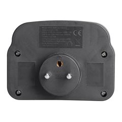 Solight rozbočovač 2 x 16A, USB A+C rychlonabíjačka 20W PD, čierny, vypínač