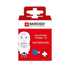 SKROSS cestovný adaptér do Švajčiarska, typ J