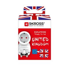 SKROSS cestovný adaptér do Veľkej Británie, typ G