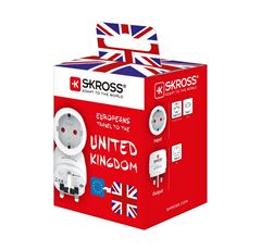 SKROSS cestovný adaptér do Veľkej Británie, typ G
