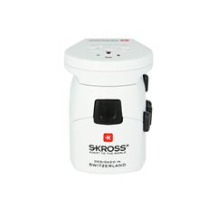 SKROSS cestovný adaptér PRO - World & USB, univerzálny, uzemnený, USB-A 12W
