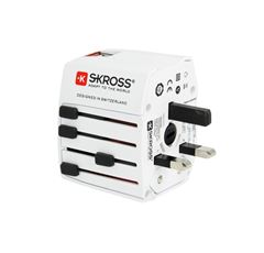 SKROSS cestovný adaptér MUV USB AC, univerzálny, neuzemnený, USB A+C 15W