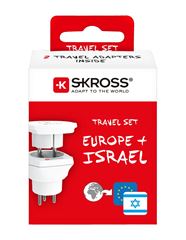 SKROSS cestovný adaptér do Izraela, typ H