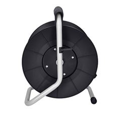 Solight predlžovací prívod na bubne, 4 zásuvky, 25m, čierny kábel, 3x 1,5mm2