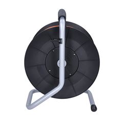 Solight predlžovací prívod na bubne, 4 zásuvky, 50m, oranžový kábel, 3x 1,5mm2