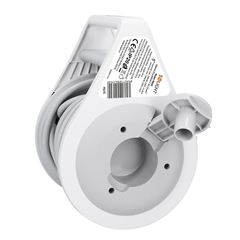 Solight predlžovací prívod na bubne 10m, USB A+C, 2 zásuvky, sivý kábel, 3x 1,0mm2