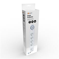 Solight prepäťová ochrana, 150J, 5 zásuviek, 5m, biela