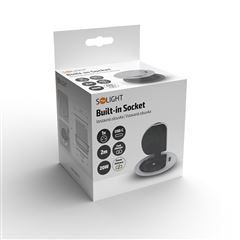 Solight 1z + USB-C 20W PD vstavaná zásuvka, 2m, strieborná