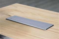Solight 3z + USB A+C výsuvný blok zásuviek, 2m, nerez oceľ