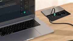 Solight vestavný blok zásuviek s posuvným krytom, 2 zásuvky, HDMI, USB A+C 20W PD, 2m, strieborný