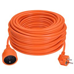 Solight predlžovací prívod - spojka, 1 zásuvka, 40 m, 3 x 1,5mm2, oranžová