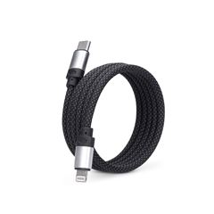 Solight magnetický USB-C/Lightning kábel, USB-C konektor - Lightning konektor, 1m