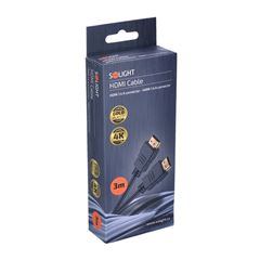 Solight HDMI kábel s Ethernetom, HDMI 1.4 A konektor - HDMI 1.4 A konektor, blister, 3m
