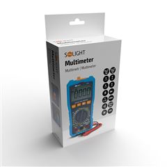 Solight multimeter, max AC 750V/10A, max. DC 1000V/10A, odpor, kapacita, frekvencia, NCV