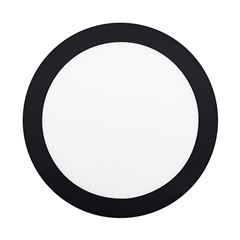 Solight LED mini panel CCT, prisazený, 18W, 1530lm, 3000K, 4000K, 6000K, okrúhly, čierna farba