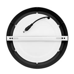 Solight LED mini panel CCT, prisazený, 18W, 1530lm, 3000K, 4000K, 6000K, okrúhly, čierna farba