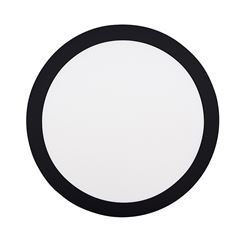 Solight LED mini panel CCT, prisazený, 24W, 1800lm, 3000K, 4000K, 6000K, okrúhly, čierna farba