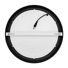 Solight LED mini panel CCT, prisazený, 24W, 1800lm, 3000K, 4000K, 6000K, okrúhly, čierna farba