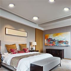 Solight LED mini panel CCT, prisazený, 24W, 1800lm, 3000K, 4000K, 6000K, okrúhly