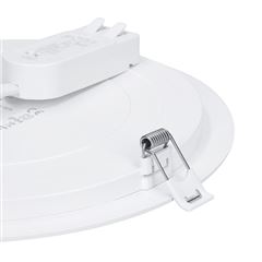 Solight LED mini panel kúpeľňový 2v1, 3CCT, podhľadový / prisadený, 18W, 1530lm, IP54, strieborna, okrúhly
