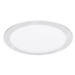 Solight LED mini panel kúpeľňový 2v1, 3CCT, podhľadový / prisadený, 18W, 1530lm, IP54, strieborna, okrúhly